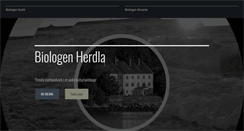 Desktop Screenshot of biologenherdla.no